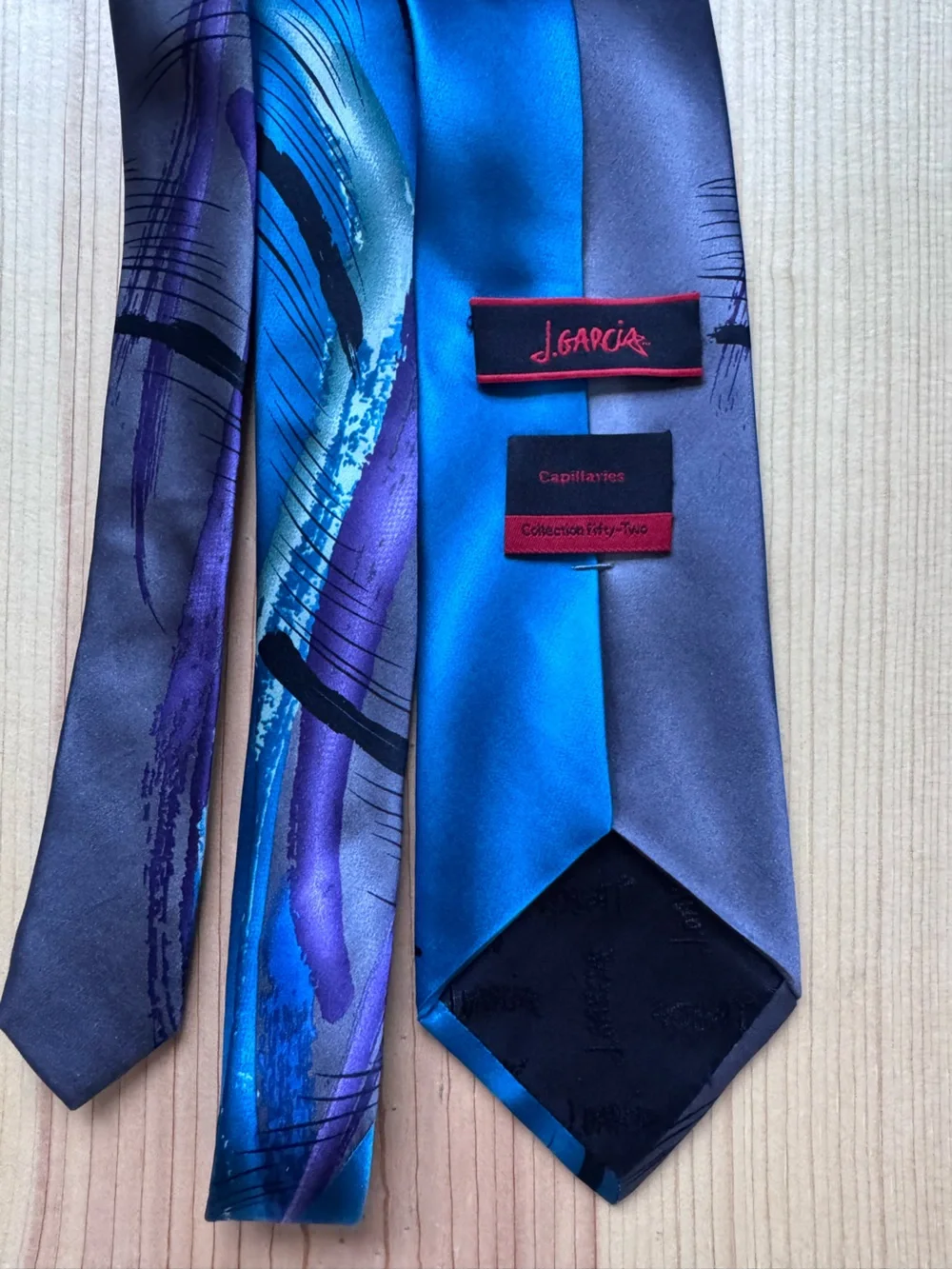 Jerry Garcia Collection 52 Capillaries 100% Silk Abstract Art Necktie USA